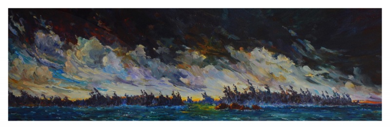 an emotional response 12x36  Sold