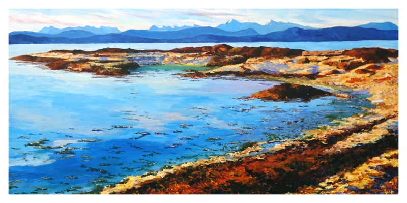blissful evening  24x48  Sold